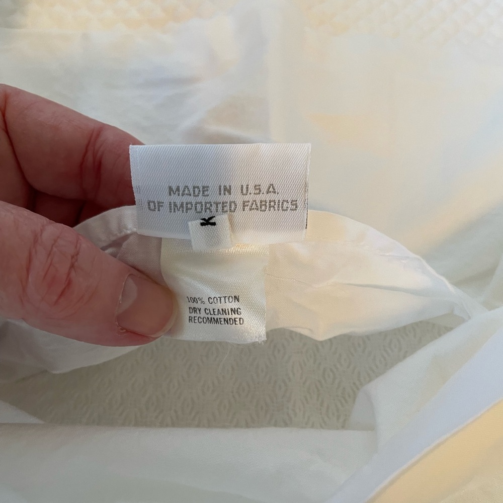 King Quilted Pillow Shams, Diamond Pattern, Set of Two - Picture 6 of 10